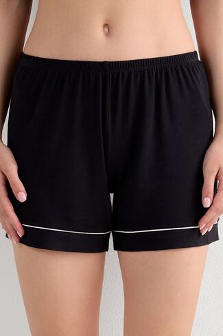 Woman's Modal Shorts with Contrast Trim in Saudi Arabia