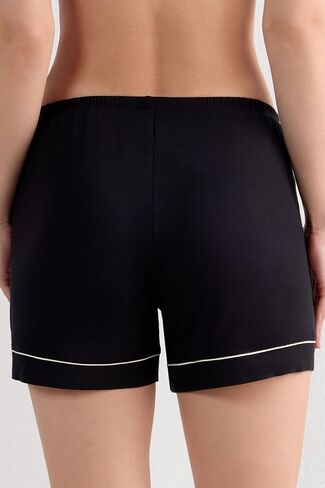 Woman's Modal Shorts with Contrast Trim in Saudi Arabia