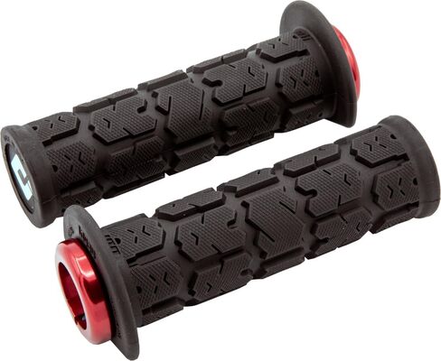 Generic MPP ODI Rogue 2.1 Lock-on ATV/PWC Grips (125mm) -Black/RED- Thumb Throttle - USA in Saudi Arabia