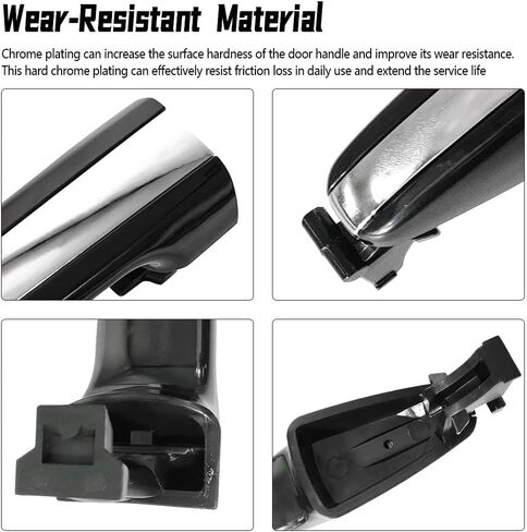 Exterior Door Handle Front Right Fit for Toyota Avalon 2013-2018 Chrome Plating in Kuwait