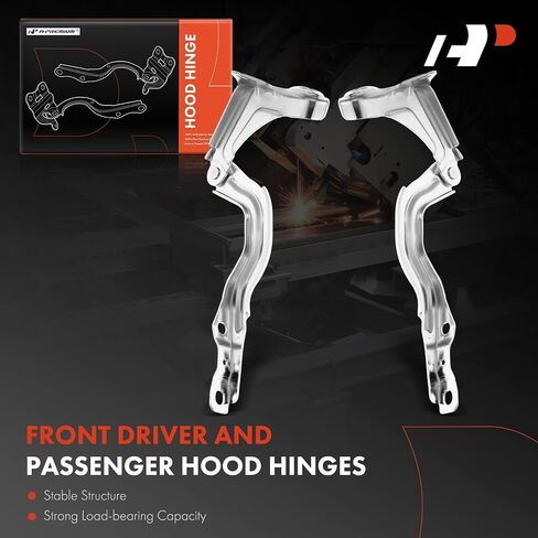 A-Premium Front Driver and Passenger Hood Hinges Compatible with Hyundai Elantra GT 2013 2014 2015 2016 2017 Hatchback, Front Left and Right Side, 2-PC Set in Saudi Arabia