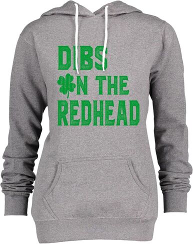 Go All Out Dibs On The Redhead Funny St. Patrick's Day Mens Women Sweatshirt Hoodie in Saudi Arabia