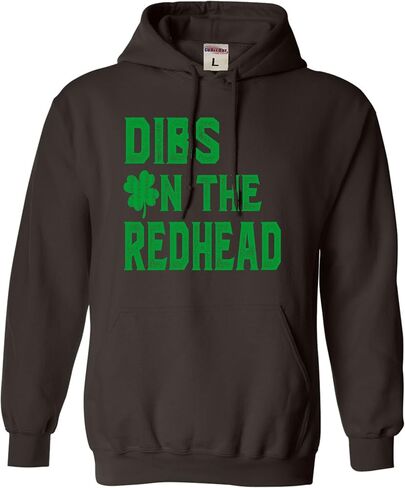 Go All Out Dibs On The Redhead Funny St. Patrick's Day Mens Women Sweatshirt Hoodie in Saudi Arabia
