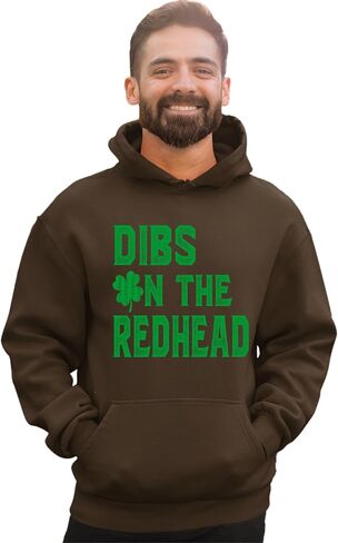 Go All Out Dibs On The Redhead Funny St. Patrick's Day Mens Women Sweatshirt Hoodie in Saudi Arabia