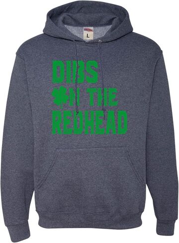 Go All Out Dibs On The Redhead Funny St. Patrick's Day Mens Women Sweatshirt Hoodie in Saudi Arabia
