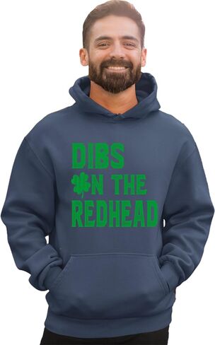 Go All Out Dibs On The Redhead Funny St. Patrick's Day Mens Women Sweatshirt Hoodie in Saudi Arabia