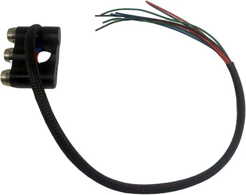 Rayana 7/8" Motorcycle ATV Handlebar Switch 3 Push Button Switch ON-Off Switch Horn Switch Start Switch Kill Switch Latching Switch Momentary Switch Handle bar Light Switch(Size:LLM) 22mm in Saudi Arabia