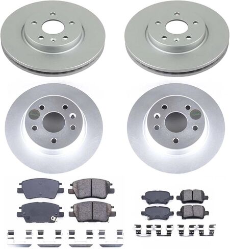 Power Stop KOE7561 Autospecialty Front and Rear Replacement Brake Kit-OE Brake Rotors & Ceramic Brake Pads For Chevrolet Bolt EUV, Chevrolet Bolt EV, Chevrolet Cruze, Chevrolet Volt [Model Specific] in Saudi Arabia