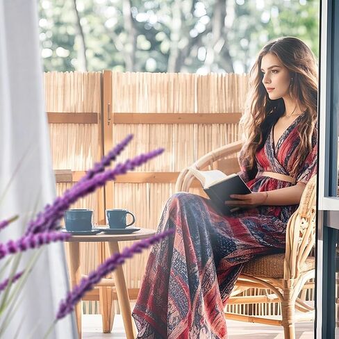 KOL 5ft 2-Pack Artificial Veronica Spiked Speedwell Grass, 59in Faux Tall Horsetail Grasses, Veronica Spicata, UV-Resistant Fake Plants for Indoor/Outdoor Décor, Home Office Wedding Centerpiece in Kuwait