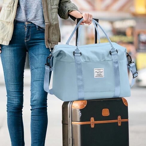 Travel Duffle Bag, Waterproof Sport Tote Gym Bag for Women Men 2025, Overnight Weekender Carry with Wet Pocket in Saudi Arabia