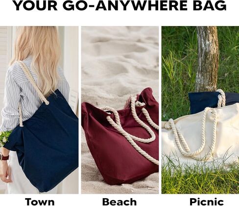 3 | 6 | 12 | 60 Pack 100% Cotton Beach Tote Bag – Lightweight Reusable Shoulder Bag for Women, Shopping, Pool, Gym, Gifts in Saudi Arabia