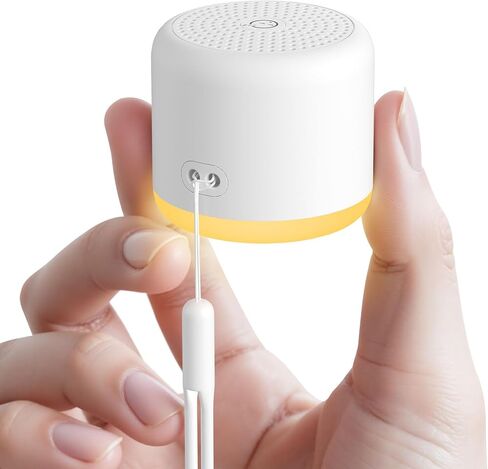 آلة ضوضاء بيضاء مع ضوء ليلي، 18 صوتًا مهدئًا، آلة صوت محمولة للأطفال البالغين، آلة صوت صغيرة للسفر للنوم مع مؤقت للذاكرة، هدية مكتب الفندق in Kuwait