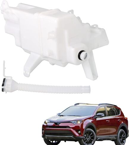 WFLNHB Plastic Windshield Washer Fluid Reservoir Tank with Motor Sensor Hole and Tube White Replacement for RAV4 2013-2018 85315-0R030 in Saudi Arabia