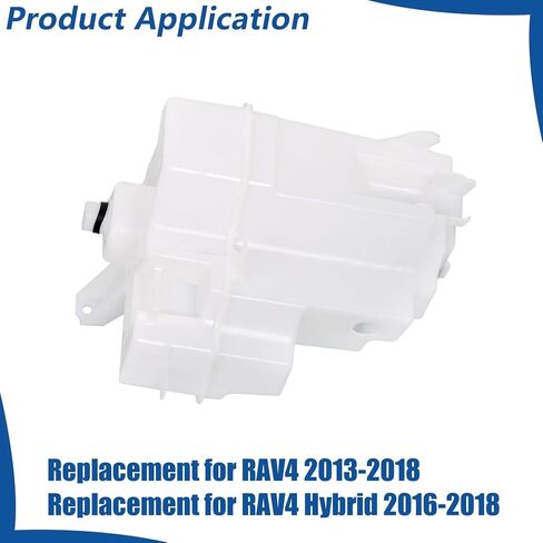 WFLNHB Plastic Windshield Washer Fluid Reservoir Tank with Motor Sensor Hole and Tube White Replacement for RAV4 2013-2018 85315-0R030 in Saudi Arabia