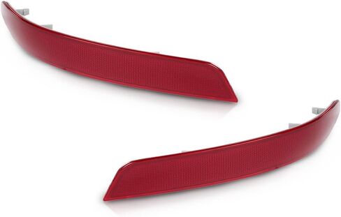 PIT66 Rear Bumper Reflector Lights Left & Right Compatible with Benz GL-Class X164 GL350 GL450 GL550 2010-2012 1648200974, 1648201074 Red in Saudi Arabia