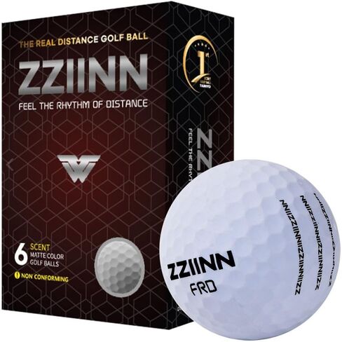 +20 Yards More Non-conforming Extreme Distance Golf Ball Matte Color 6pcs, Yellow in Saudi Arabia