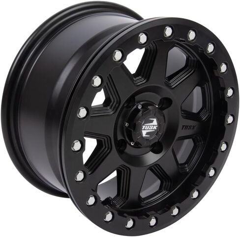 (4 Pack) 4/156 Tusk Uinta Beadlock Wheel 15x7 4.0 + 3.0 Matte Black For Kawasaki Teryx KRX 1000 Special Edition 2022-2024 in Saudi Arabia