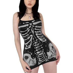 فستان لوليتا القوطية للنساء للهالوين بخصر عالٍ فستان تنكري عتيق عتيق ملابس شارع الجرونج القوطي in Kuwait