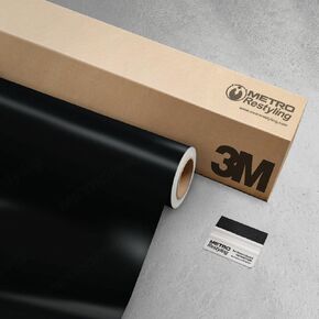 3M 2080 Satin Black Vinyl Wrap 5ft x 6ft w/Metro Restyling Squeegee | S12 in Saudi Arabia