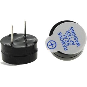 20PCS Ultra Thin Buzzer 3V 5V 12V Active 12065 12 * 6.5mm Split Long Sound Electromagnetic Type(12V(Black)) in Saudi Arabia