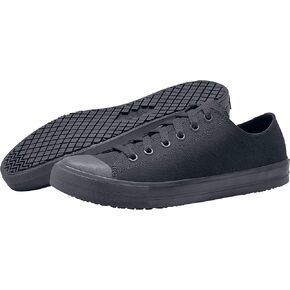 أحذية لطاقم Delray، رجالي، نسائي، للجنسين أحذية عمل جلدية، مقاوم للانزلاق، مقاوم للماء، أسود، رجالي 3.5 / نسائي 5 in Kuwait