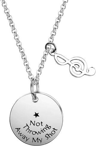 Hamilton Keychain Broadway Musical Gift Not Throwing Away My Shot Quote Jewelry in Saudi Arabia
