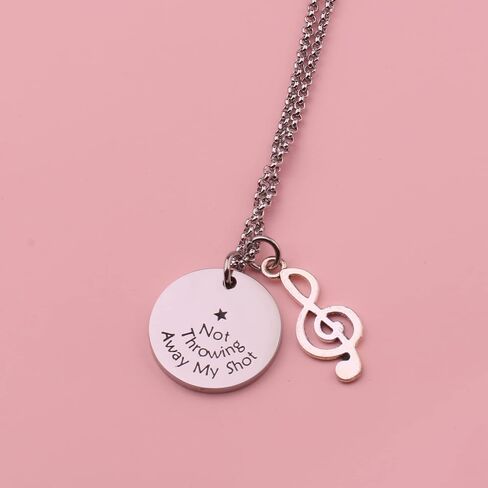Hamilton Keychain Broadway Musical Gift Not Throwing Away My Shot Quote Jewelry in Saudi Arabia