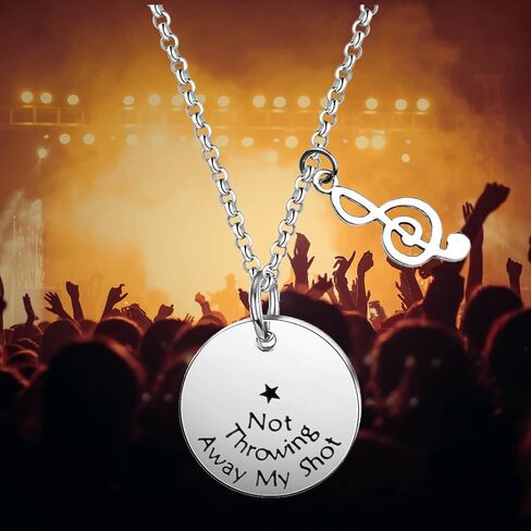 Hamilton Keychain Broadway Musical Gift Not Throwing Away My Shot Quote Jewelry in Saudi Arabia