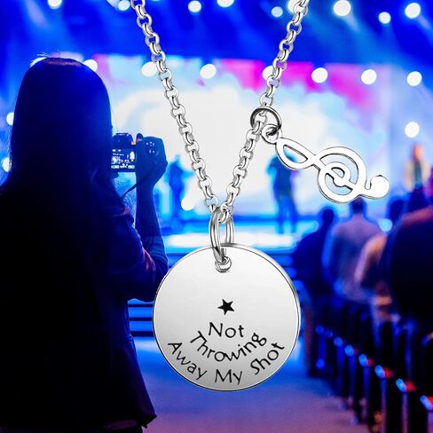 Hamilton Keychain Broadway Musical Gift Not Throwing Away My Shot Quote Jewelry in Saudi Arabia