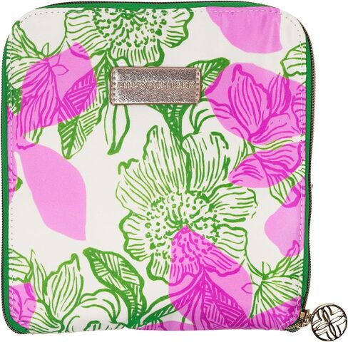 Lilly Pulitzer Large Packable Tote, Reusable Grocery Bag that Packs Into Itself, Tote with Shoulder Strap and Zipper in Saudi Arabia