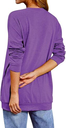 Birthday Shirts for Women Long Sleeve Tunic Tops with Pocket Leopard 50 and Fabulous 50th in Saudi Arabia