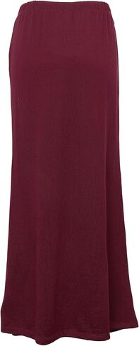 تنورة نسائية طويلة من مزيج الصوف بقصة ذيل السمكة، خصر عالي مع مرونة in Kuwait