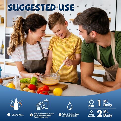 Vitamin D3 K2 Drops for Kids - Liquid Supplement with Magnesium for Calcium Absorption, Joint Health, Teeth & Heart - Non-GMO, Vegan, Orange, 2 Fl Oz - Kids Ages 4+ in Kuwait