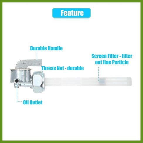 Motorcycle Fuel Valve Petcock Gas Tank Switch Fit for Honda ATC200 1981-1983 for Honda ATC185/S 1980-1983 Vehicle Components in Saudi Arabia