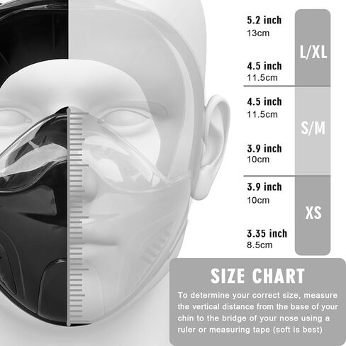 قناع الغطس من أنسون لكامل الوجه، معدات الغطس للبالغين مع أحدث نظام تنفس آمن ونظام علوي جاف، قناع الغطس ذو رؤية بانورامية 180 درجة مع سيليكون مضاد للضباب ومضاد للتسرب in Kuwait