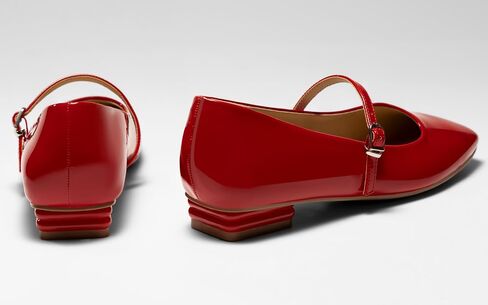 Womens Mary Jane Flats Closed Square Toe Ballet Flat Dressy Comfortable Slip on Shoes in Kuwait