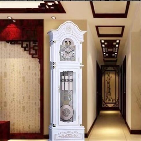 حامل على الأرض ساعة الجد الكلاسيكية لغرفة المعيشة ساعة الجد الأوروبية الصامتة الإبداعية الدائمة على مدار الساعة خزانة الديكور ديكور المنزل in Saudi Arabia