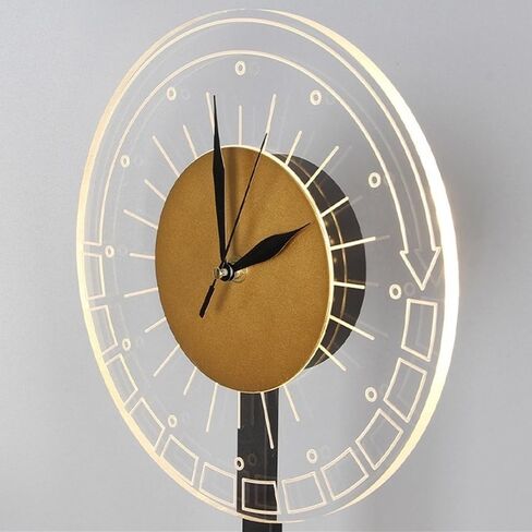 Floor Stand Clock Floor Lamp Living Room Sofa Side Light Luxury Design Bedroom Ins Style New Bedside Lamp Led Atmosphere Clock 2023 Home Decor in Saudi Arabia