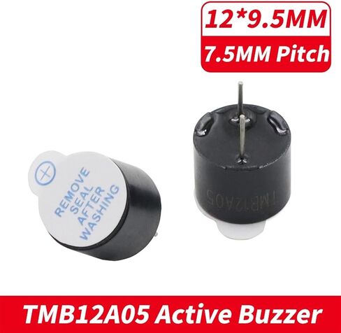 10pcs/lot 12095 3V 5V 12V Active Buzzer Magnetic Long Continous Beep Tone Alarm Ringer 12*9.5mm Active Alarm Buzzers TMB12A03(10pcs TMB12A12) in Saudi Arabia