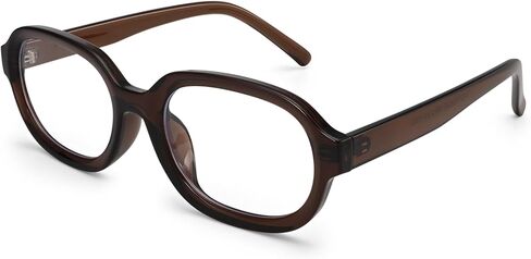 Dollger Retro Oval Blue Light Blocking Glasses for Women Men 90s Stylish Big Vintage Blue Light Eyeglasses Y2k Cute Frame in Saudi Arabia
