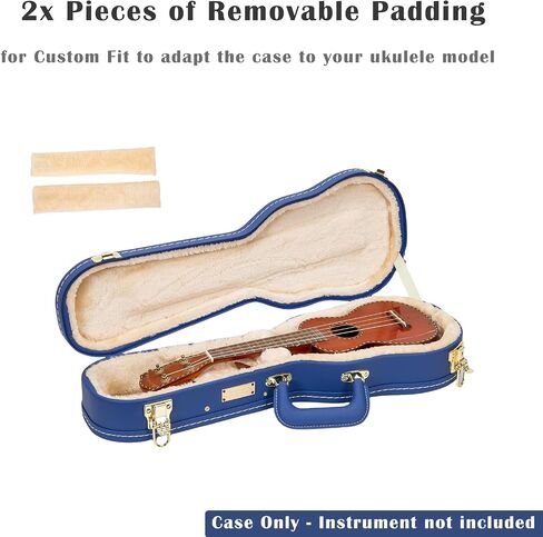 Crossrock Wooden Case fits 11~12.5 inches Openback Styles of Banjos-Vintage Hardware, Sponge Lining, Metal Feet, Storage Space-Black (CRW520OBJBK) in Saudi Arabia