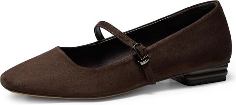 Womens Mary Jane Flats Closed Square Toe Ballet Flat Dressy Comfortable Slip on Shoes in Kuwait
