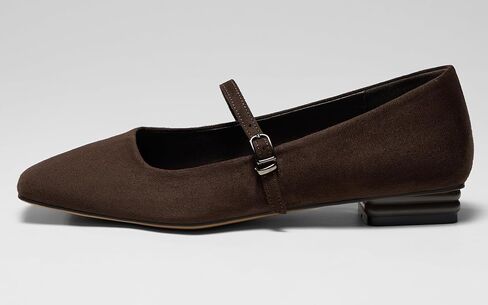 Womens Mary Jane Flats Closed Square Toe Ballet Flat Dressy Comfortable Slip on Shoes in Kuwait
