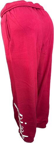 Victoria's Secret Pink Fleece Ivy Relaxed Sweatpants Color Red New (US, Alpha, Large, Regular, Regular, Red) in Saudi Arabia