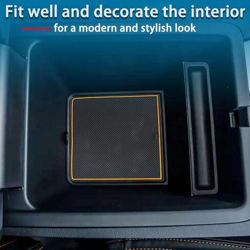Center Console Liner for Honda Passport Accessories 2026 Anti Dust Mat Cup Holder Insert Interior Slot Pad Door Pocket Liner Custom Rubber Mat 25PCS (Orange) in Saudi Arabia