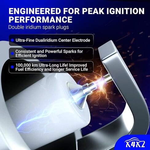 UF546 Ignition Coil & 4503 Double Iridium Spark Plug For 2010-2019 Hyundai Santa Fe XL Genesis Coupe Azera/Kia Sorento Sedona K900 V6 3.3L 3.5L 3.8L Replaces# 273013C000 GN10560 in Kuwait