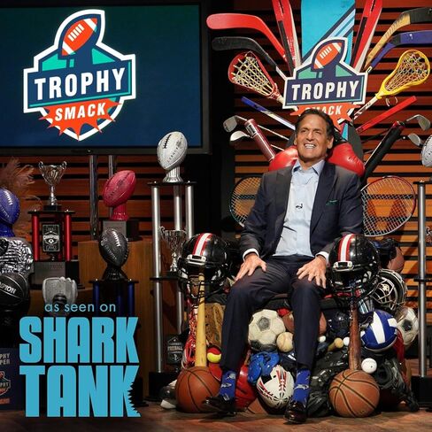 كأس TrophySmack Perpetual Fantasy لكرة القدم - الفائز بجائزة بطولة الكأس القابلة للتخصيص | نقش مجاني لما يصل إلى 19 عامًا من الفائزين السابقين، بطول 66 سم (أزرق وأسود) in Kuwait