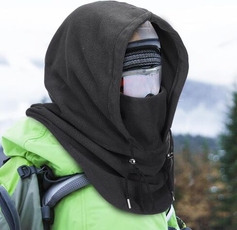 3 Pcs Over Helmet Balaclava Ski Mask Men Women Balaclava Windproof Fuzzy Face Mask Neck Warmer Scarf Helmet Hood in Saudi Arabia