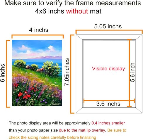 BESCRCL 8x10 Picture Frame Set of 6 High Definition Glass, Photo Frame for Wall or Tabletop, Engineered Wood, Distressed White in Kuwait
