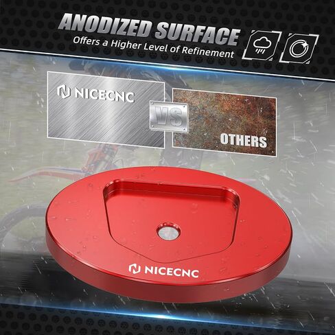 NICECNC Red Oversized Side Stand Foot Pad Compatible with Beta 125-500 RR/RS/RR-S 2013 2014 2015 2016 2017 2018 2019 XTrainer 300 2015 2016 2017 2018 2019 See Fitment in Saudi Arabia